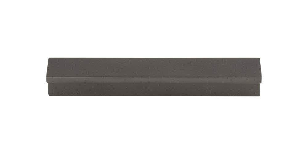 Minetta Tab Pull Color Ash Gray - Top Knobs 3 3/4" Length Grace Coll Contemporary Transitional Bar Handle Decorative Kitchen Drawer Cabinet Door Hardware Dresser Bathroom Metal Handle Interior Home