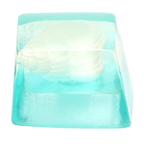 Yoidesu Resin Keycap, Artisan Keycap Hand‑Made Corrosion‑Resistant Universal Mechanical Keyboard Accessories(Blue Shell) - Image 3