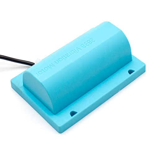 Motor de vibración R2838 para camas de masaje, 12 V CC, 3000-4800 RPM, diseño de doble cabeza con ruedas excéntricas dobles para vibración intensa. Para camas de masaje, sofás, sillas y sistemas de advertencia. miniatura 3