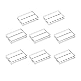 Generico Namensschildhalter aus Acryl | 10 Stück Partyschildhalter - Halterung für Acrylschilder - für Dienstleistungen Catering Events Restaurants Bankette Buffet Konferenz Geburtstage