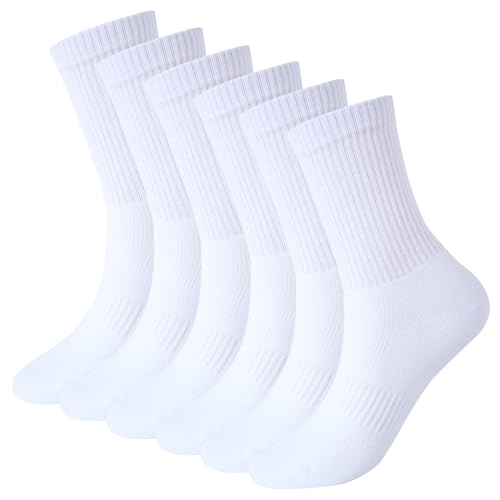 Image of Womens Anti Odor Blister Proof Seamless Cotton Moisture Wicking Sports Ankle /Crew Dress Socks,Size 6-10
