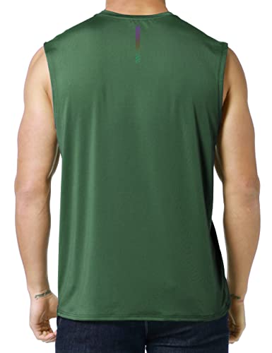 Image of EZRUN Men's Workout Sleeveless Shirts Quick Dry Muscle Swim Shirt Gym Fitness Running Beach Tank Tops