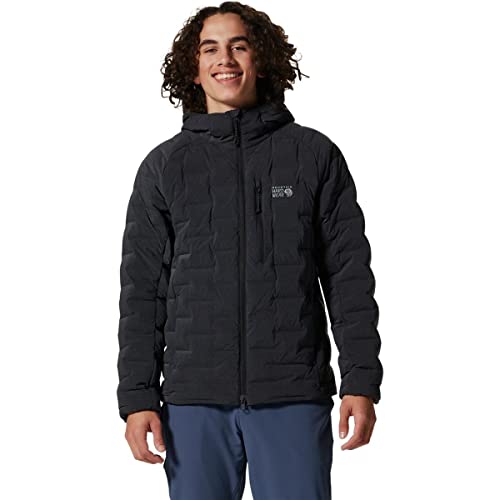Photo 1 of Mountain Hardwear Men's StretchDown Hoody for Hiking, Backpacking, Camping, and Everyday Wear | Insulated and Durable Dark Storm Heather Large
