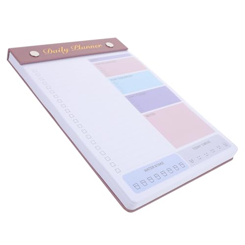 Mipcase Planificador Diario Portátil con Diseño para de Notas sin Fecha con Papel Grueso y Fácil de Escribir para Agenda de Trabajo y Organización Personal
