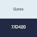 Gates 7/D420 Hi-Power II Powerband V-Belt with V-80 Matching Program, D Section, 8-3/4" Overall Width, 3/4" Height, 423" Belt Outside Circumference