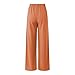 Womens Dress Pants Wide Leg Stretchy Work Pants High Waisted Business Trousers Pull On Slacks with Pockets Pantalones Casual Cruise Outfits Summer Trendy Clothing Orange XX-Large