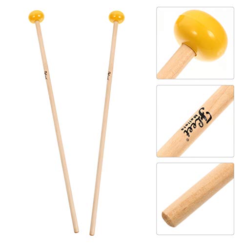 ARTIBETTER 1 par de Marretas de Madeira Baquetas de PercussÃ£o Baquetas para Instrumento de Xilofone