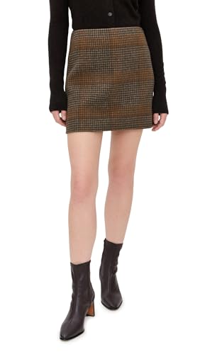Theory Women's Plaid Mini Skirt