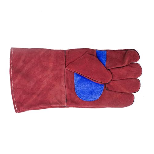 SEIWEI Welding Gloves Fire Heat Resistant for Fireplace Wood Stove Fire Pit Furnace Handling Dry Ice - One Size