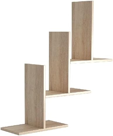 Homemania Home Factory Shelf, Eclipse Shelf, Sonoma