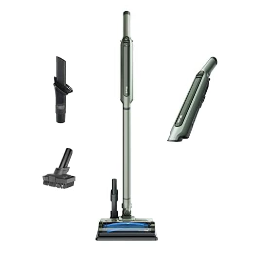 Shark WS642GN WANDVAC System Pet Ultra-Lightweight Powerful Cordless Stick Vacuum with Charging Dock, Green, 0.013 Qt. Capacity