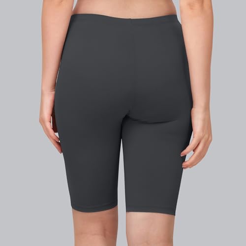 Image of SOIE Women's Mid Rise Soft Polyamide Spandex Knee Length Cycling Shorts