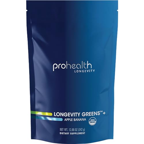 ProHealth-Longevity-Greens-Delicious-Organic-Healthy-Greens-for-Energy-Aging-Gut-Health-Digestive-Enzymes-Multi-Vitamin-PreProbiotics-Oat-Fiber-Inulin-GMP-Certified-Greens-Powder-30-Servings