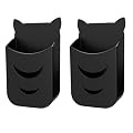 Motiexic Universal Remote Holders Compatible with All Roku Remote, TCL/Hitachi/LG/Sharp/Insignia/Onn/RCA/Hisense/JVC/Element/Westinghouse Roku Remote Roku Stick + Roku Box(2 Pack - Black)