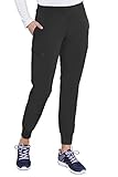 Med Couture Women's Energy Smocked Waist Jogger Pant, Black, Medium
