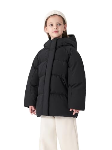 marc & janie Girls Ultralight Loose Hooded Down Jacket Full Zip Warm Coat Outerwear 241601