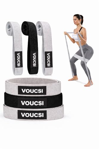 VOUCSIII Resistance Bands, 3-Set Stretch Bands for Booty and Legs, Exercise Workout Bands