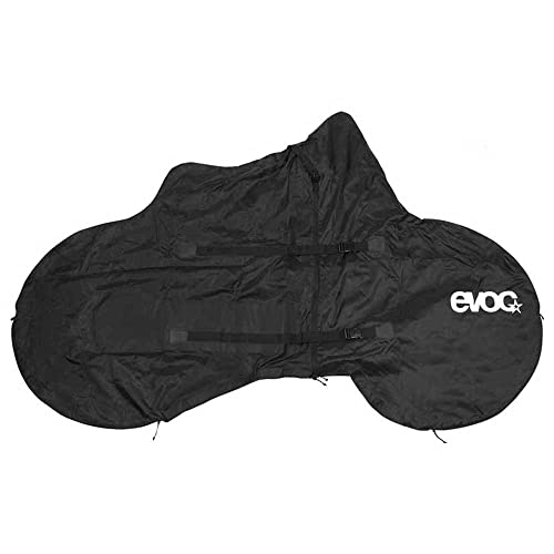 Funda para portabicicletas EVOC Bicicleta de montaña, práctica Funda para Bicicleta (protección para Bicicleta contra la Intemperie, Dimensiones: 80 x 215 x 135 cm, Peso: 1100 g), Negro
