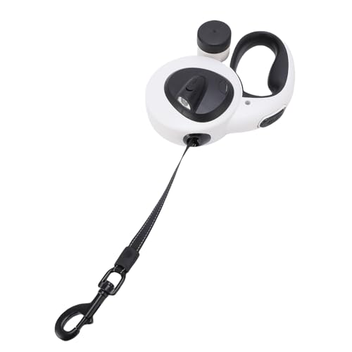 Dog Traction Leash, Portable Garbage Box Retractable Pet Leash Reflective Webbing 5m Nylon Rope for Outdoor Use (Large)