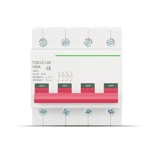 Interruptor desconector AC 230V 400V disyuntor aislador multipolar 1P 2P 3P 4P 3