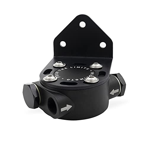 Mishimoto Mmoc-rfh-34bk Remote Oil Filter Mount 34-16 Filter Thread Black
