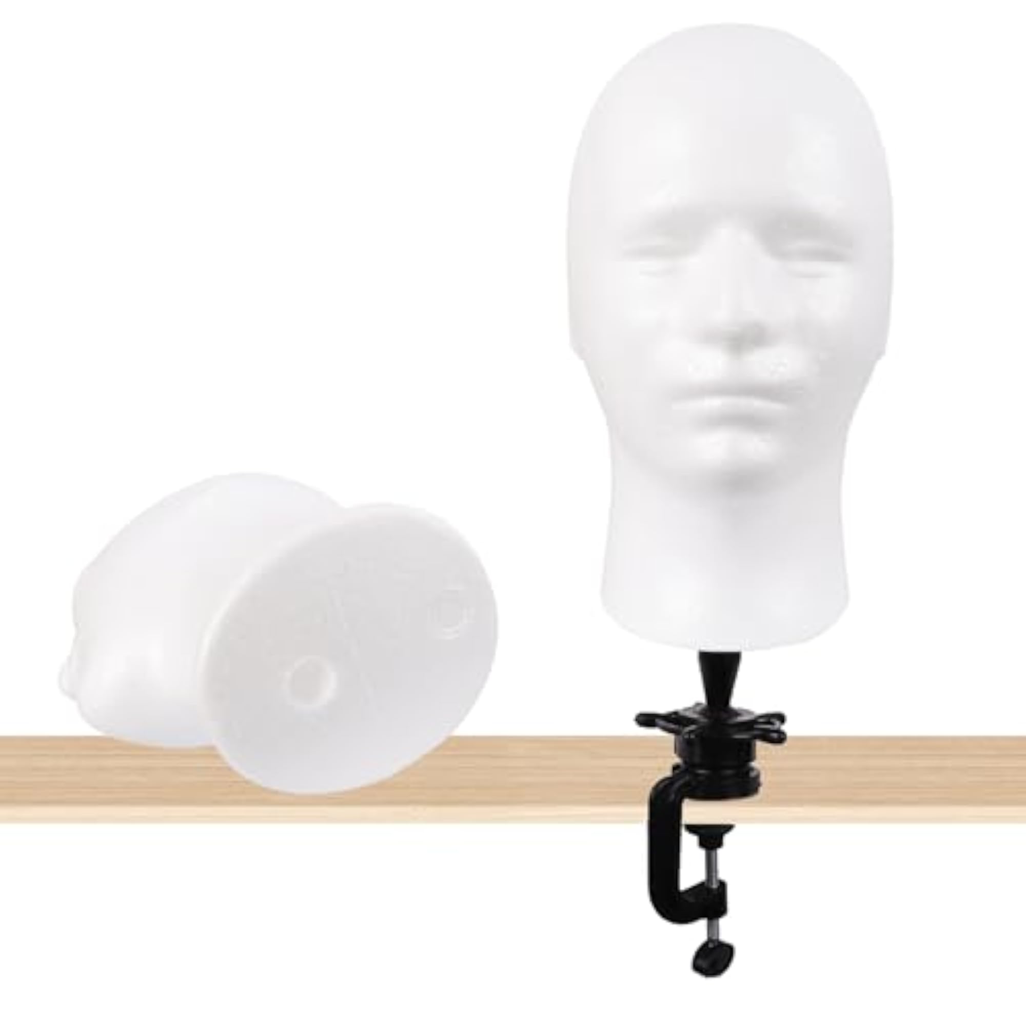 Mannequin Head Styrofoam Model Mask Foam Stand