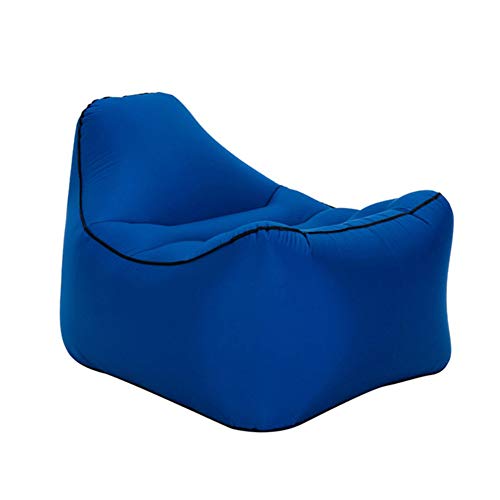 Byjia Inflatable Lounger Air Sofa Chair for Camping Parties Picnic & Festival,Blue,90 * 60 * 60cm