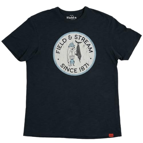 Image of Field & Stream Trueblood Tee Shirt Faded Navy, Faded Navy, XXL