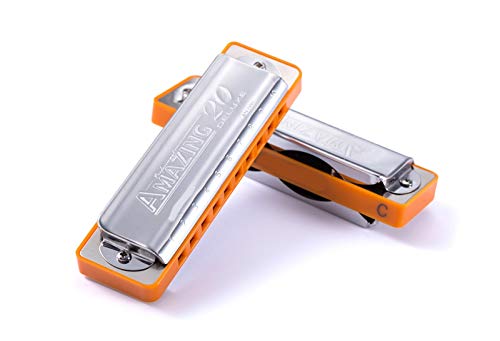 KIRANDIE 10 Trous Diatonic Blues Harmonica réglage spécial (Color : Key of G) - Les Beatles, Paul McCartney, John Lennon, RIngo Starr, George Harrison KIRANDIE 10 Trous Diatonic Blues Harmonica réglage spécial (Color : Key of G) – Image 6