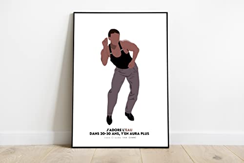 Générique Jean-Claude Van Damme - Affiche - Poster - Impression (Eau, 15 * 20cm)