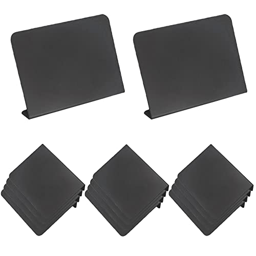 Zasvec Mini Ardoise Craie 15 Pièces Ardoise Plastique Mini Tableau Noir Tableau Craie Plan de Table Mariage Petits Tableaux pour L’écriture 100x75mm pour Mariages, Fêtes, Table et Price Tag