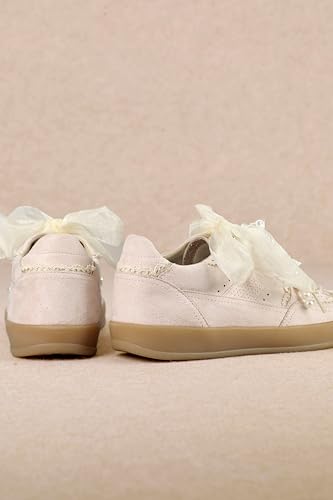 Mi.iM Eleanor Pearl Organza Ribbon Vintage Sneakers4