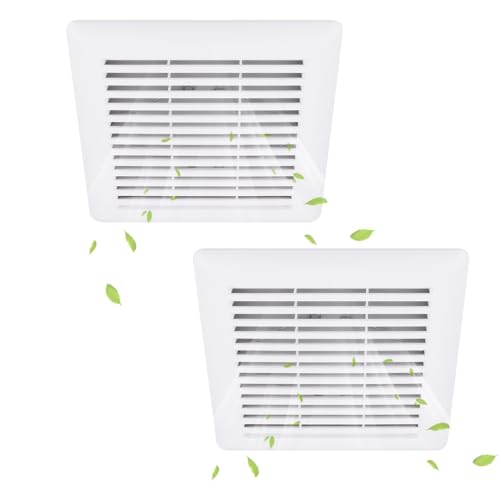 WKZO-S97017068-C350GN-Bathroom-Ceiling-Fan-Grille-with-Springs-for-Wall-Mount-Exhaust-Fan-or-Bathroom-Vent-Fan-Replace-690-693-VC305C3N-695-and-696N-Ventilation-Fan-Plastic-Grille-Cover2-Packs