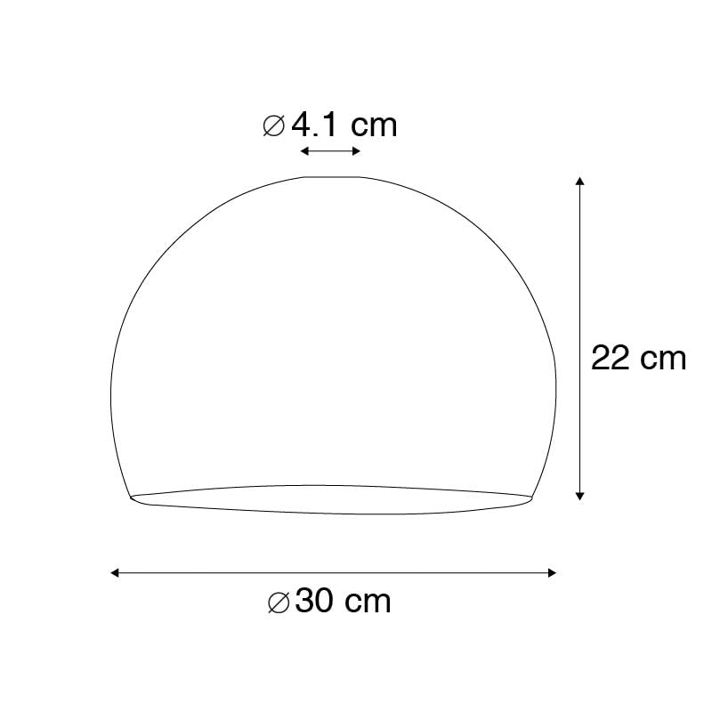 QAZQA globe - Paralume Retrò - luce - Ø 300 mm - Bianco - Moderno,Retrò -
