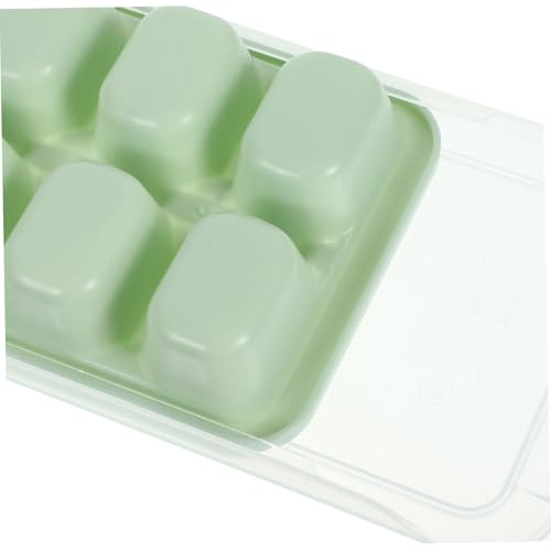 Molde para cubitos de hielo verde transparente, 2 piezas miniatura 5