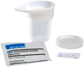 Covidien 22000 Midstream Catch Kit with Specimen Container, Detachable Funnel, Screw-on-Lid, Patient Label and 3 BZK Towelettes (Pack of 24)