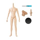 YMY23 25 Male Doll Body Compatible with Ob22 OB24 GSC BJD Doll Head DIY Drawing Mannequin Action Figure Models(Light Tan-22cm)