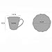 Ceramic Coffee Mugs/Cups set, Chinese Traditional Handmade Porcelain, High-temperature Underglaze, Tea Cups with Handle, Gift for Friends, Girlfriend, Colleagues, Supervisor, Family. (lily set)