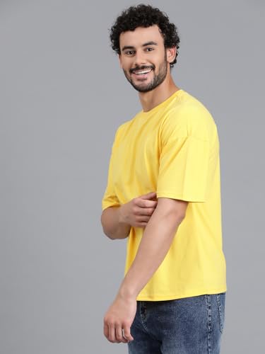 Image of KOTTY Men's Solid Oversized Fit T-Shirt
