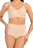 Teyli Ohne Bügel-BH für Damen modelliert und betont die Büste - Damen-BHS mit verstellbaren Trägern - Der BH ist bequem für den täglichen Gebrauch Beige 80I