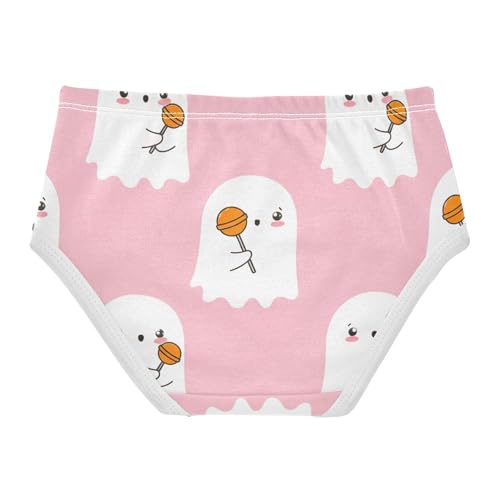 Cute White Cartoon Ghosts Sweets Cute Panties Girl Girls Underwear Toddlers Cotton Designer Briefs Undies Kids 2t2