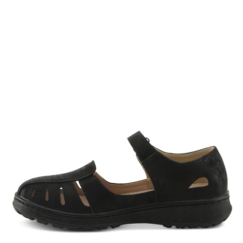 Flexus Women's Otero Mary Janes – Faux Leather, Hook & Loop Closure, Arch Support, Shock Absorbent Outsole3