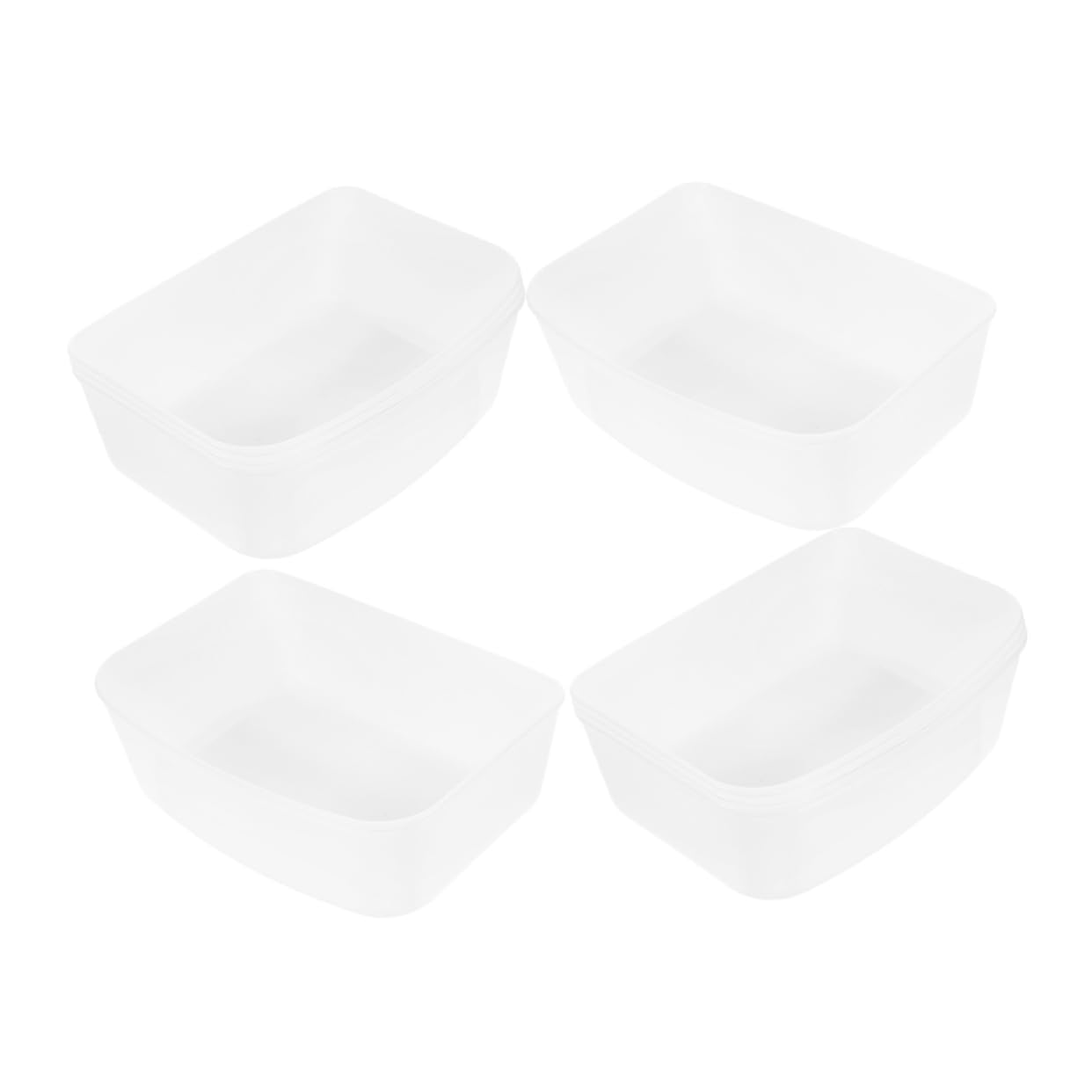 POPETPOP 4pcs Portable Hanging Pet Feeder Water Cups Wear Resistant Bowls for Dogs Cats Bunnies Safe Smooth Edge Design for Daily Use Cages