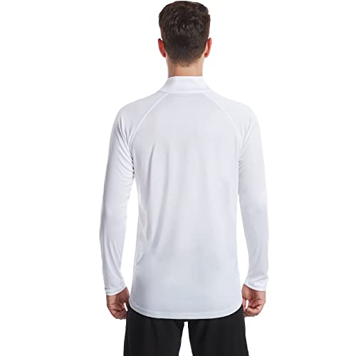 DAYOUNG Mens Zip Pullover UPF 50+ Sun Protection Long Sleeve Hiking Fishing Outdoors Performance T-Shirt3