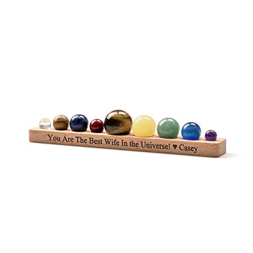 Personalized Natural Gemstone Solar System