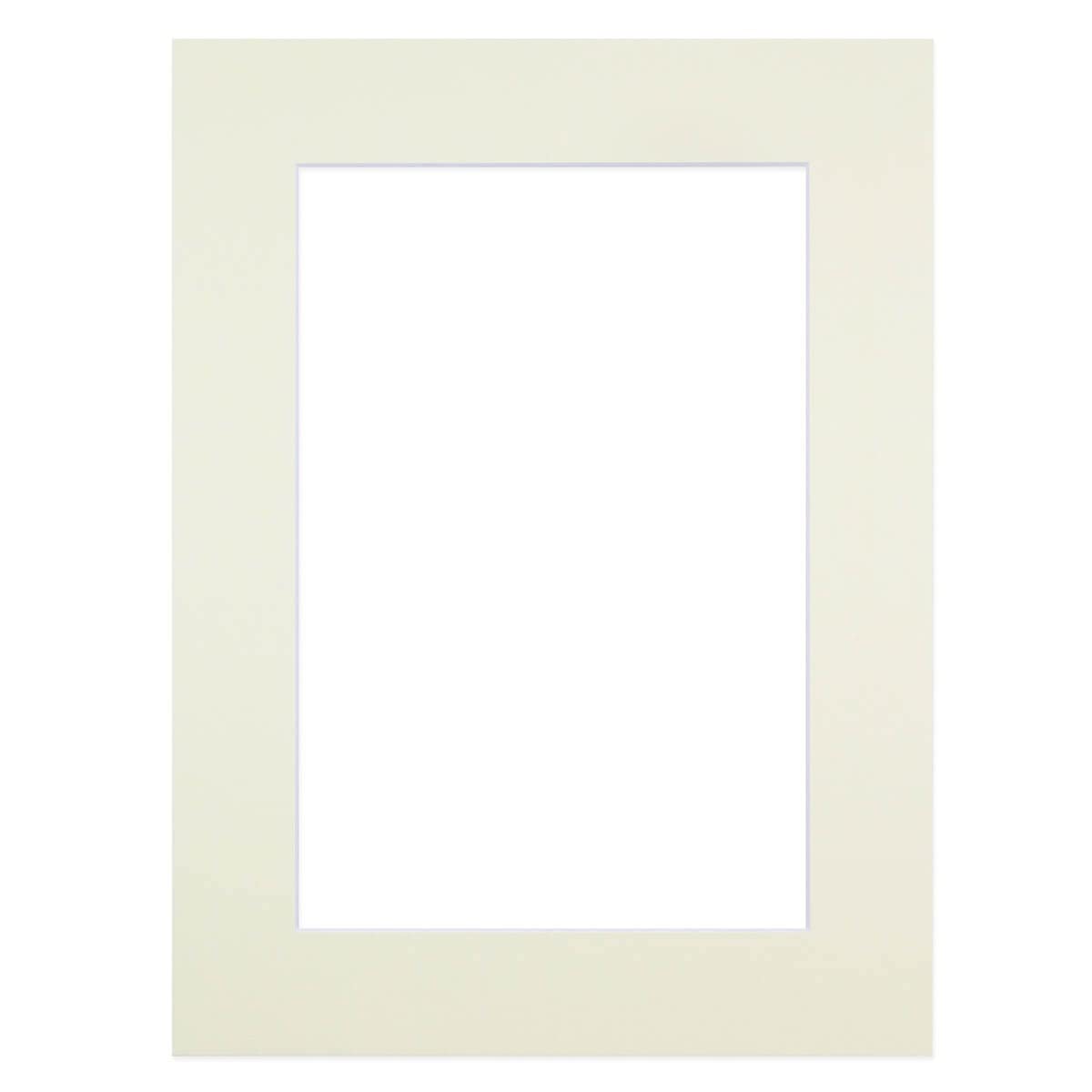 Passe partout pour cadre 24 x 30 cm ext - 18 x 24 cm int - blanc - Achat & prix