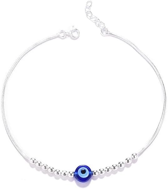 DHRUVS COLLECTION 925 Silver Evil Eye Bracelet for Men & Women