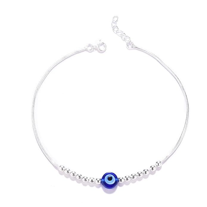 DHRUVS COLLECTION 925 Pure Sterling Silver Evil Eye Bracelet for Boys, Men & Women (B0CHPCX649) Amazon Price History, Amazon Price Tracker
