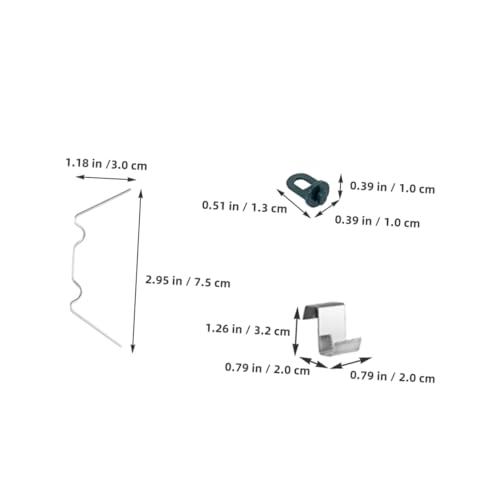 Clips de fixation en fil métallique pour vitres d'abri renforcement sécurité