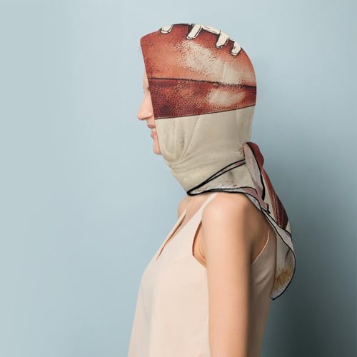 Vintage American Football Women Hair Scarf Square Silk Like Head Scarves Handkerchief Satin Neck Scarf 7